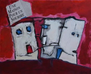 Named contemporary work « Une maison pour un sourire », Made by ALAIN BERTHAUD