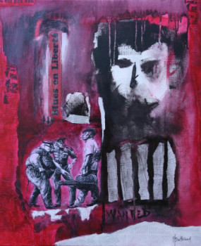 Contemporary work named « Blues en liberté », Created by ALAIN BERTHAUD
