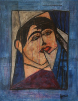 Named contemporary work « Aung San Suu Kyi », Made by ALAIN BERTHAUD