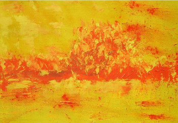 Named contemporary work « Terre de feu », Made by CHANTALA