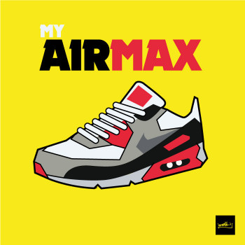 Named contemporary work « My AIR MAX by ismaël  », Made by ISMAëL DESIGN