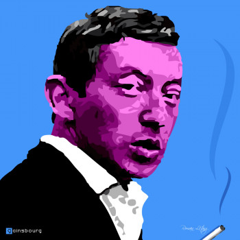 Named contemporary work « Gainsbourg », Made by EARL BRAIN