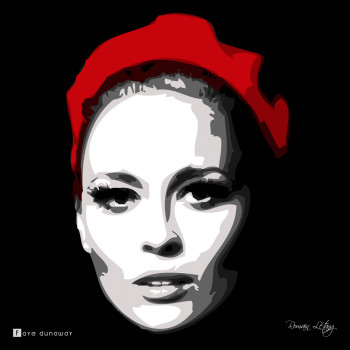 Named contemporary work « Faye Dunaway », Made by EARL BRAIN