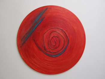 Named contemporary work « Lucerna Rouge », Made by MARIA A. LISTUR