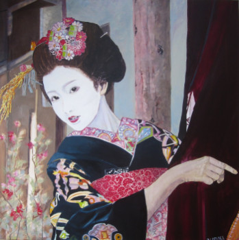 Named contemporary work « geisha », Made by OLIVIER LAPLACE