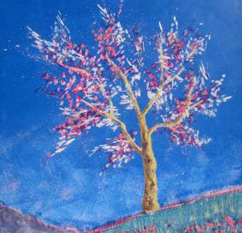 Named contemporary work « arbre au printemps », Made by OLIVIER LAPLACE