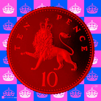 Named contemporary work « Ten Pence », Made by EARL BRAIN