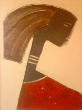 Named contemporary work « afro coiffure », Made by QUELLEC