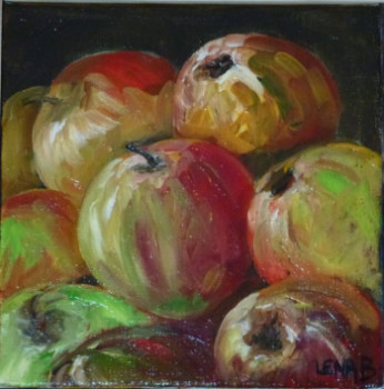 Named contemporary work « pommes », Made by LENA B