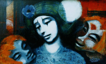 Named contemporary work « les enfants de la balle », Made by JEAN MOSNIER
