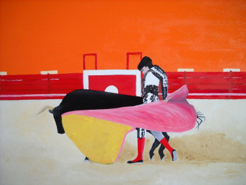 Named contemporary work « corrida », Made by BRUNO RATAGGI