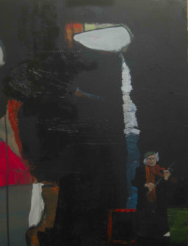Named contemporary work « un violon à Fukushima », Made by SARAH ARTIN'S