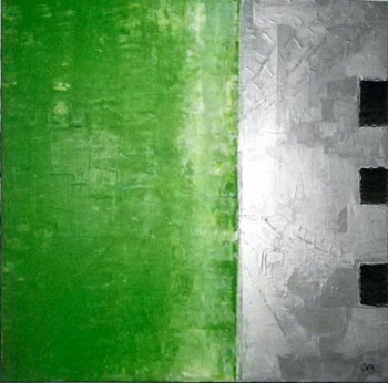 Named contemporary work « vert-ige », Made by GILLES BOXLER