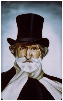 Named contemporary work « Portrait de Verdi », Made by ANDRé JEANNIN