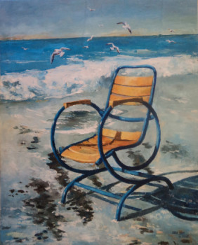 Named contemporary work « chaise au bord de la mer », Made by ZHUYAN