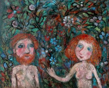 Named contemporary work « Adam et Eve », Made by IRINA RAKOVA