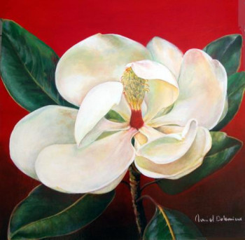 Contemporary work named « Magnolia », Created by MURIEL DOLEMIEUX