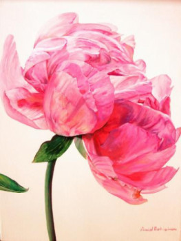 Named contemporary work « Pivoine 3 », Made by MURIEL DOLEMIEUX