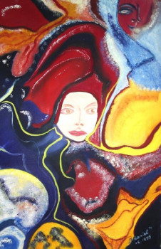 Named contemporary work « Visage », Made by ISRADAN