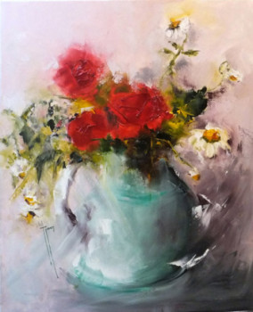 Named contemporary work « bouquet bonheur d'été », Made by JAVER