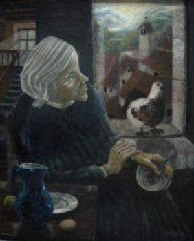 Contemporary work named « grand mère et son amie », Created by JEAN MOSNIER