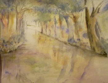 Named contemporary work « Marais poitevin », Made by MARTINE ORTIZ