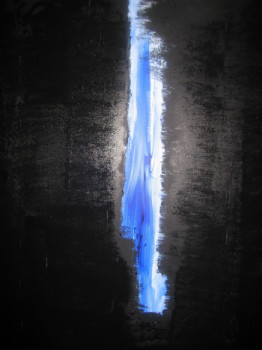 Named contemporary work « Blue light », Made by STANISLAS REITZ