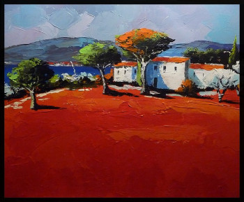 Named contemporary work « provence », Made by LAURENCE CLEREMBAUX