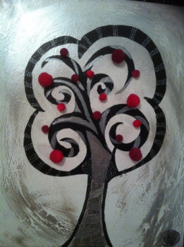 Named contemporary work « L'arbre à boule », Made by COOKIFIE