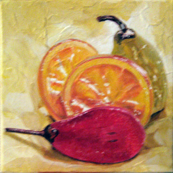 Named contemporary work « Nature morte aux fruits confits », Made by PHILIPPE ETIENNE