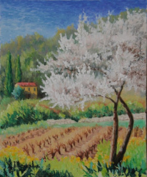 Named contemporary work « "Provence printemps" », Made by FLORIANE MAELS