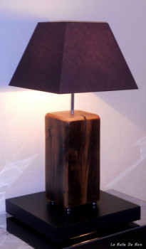 Named contemporary work « lampe carré », Made by ANTOINE BRIAND