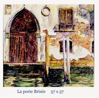 Named contemporary work « La Porte Brisée », Made by DANIèLE RUELLE