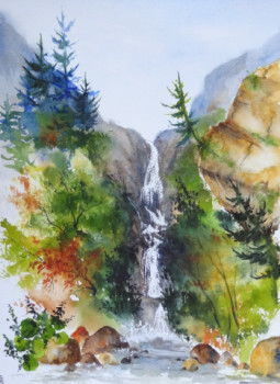 Named contemporary work « Cascade des Dolomites », Made by ABBY