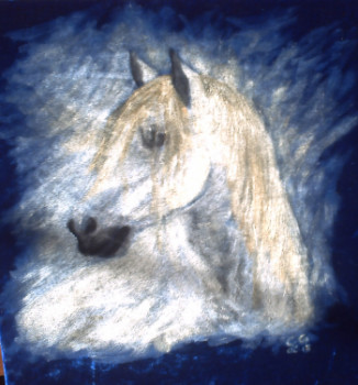 Named contemporary work « CHEVAL », Made by CHRISTIANEG