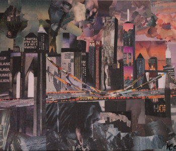 Named contemporary work «  Manhattan  », Made by   MARIA  COUTINHO   /  MARIA  C.