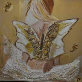 Named contemporary work « le papillon », Made by KATIA FRAZIER