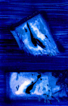 Named contemporary work « Bleu des océans 4 », Made by ARèVE