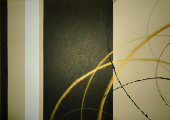 Named contemporary work « gold », Made by FLOW