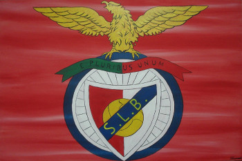 Named contemporary work « Telas de Luís Paredes - Emblema do Benfica », Made by LUíS PAREDES ANTóNIO DA SILVA