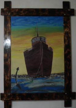 Named contemporary work « Telas de Luis Paredes-Barco ao abandono », Made by LUíS PAREDES ANTóNIO DA SILVA