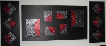 Named contemporary work « Telas de Luis Paredes- Abstrato 4 », Made by LUíS PAREDES ANTóNIO DA SILVA