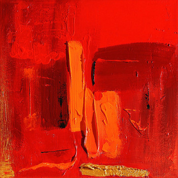 Named contemporary work « Naranja », Made by KARINE HOARAU