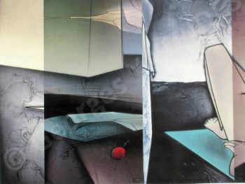 Named contemporary work « Tirage Chicago  "Le mur du temps" », Made by GEORGES YATRIDèS