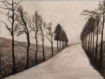Named contemporary work « chemin de la vallée », Made by   MARIA  COUTINHO   /  MARIA  C.