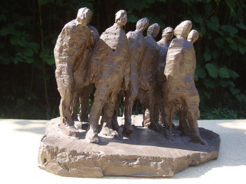 Named contemporary work « Foule - 2005 », Made by DOMINIQUE DUPONT DARTEVELLE