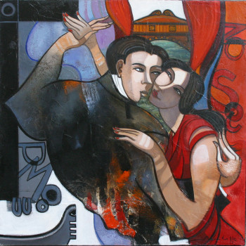 Contemporary work named « tendre soupir », Created by MENDRISSE