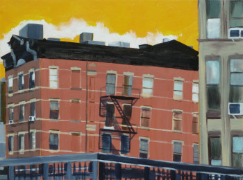 Contemporary work named « The light red brick building », Created by BONNEAU-MARRON