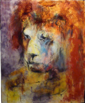 Named contemporary work « L'Homme Lion », Made by JEAN-LOUIS PATRICE