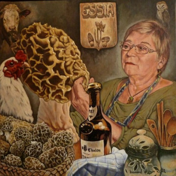 Named contemporary work « La chouetteuse cuisine 2 », Made by BERNARD DUPIN